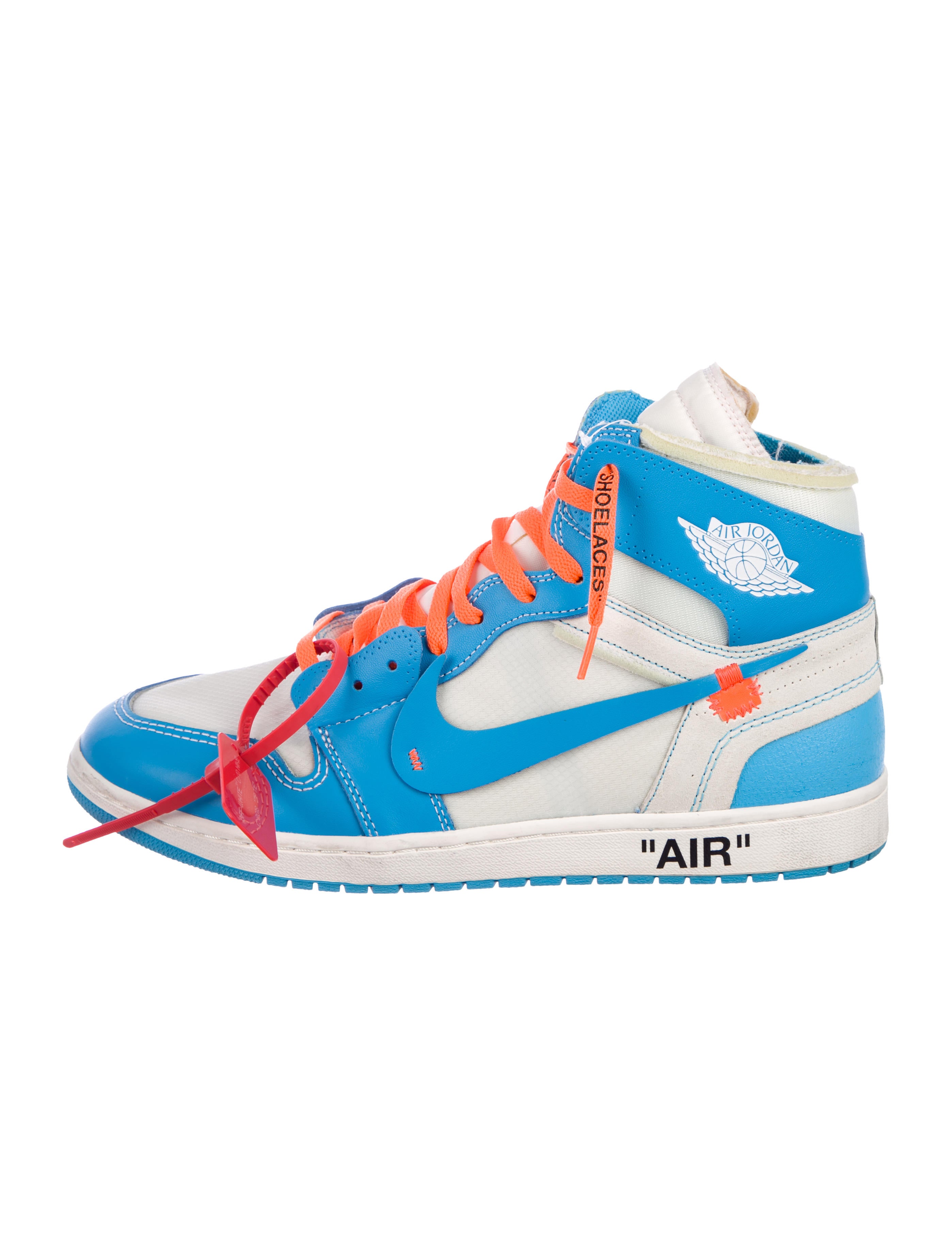Off-White x Nike Jordan 1 Retro High UNC Sneakers