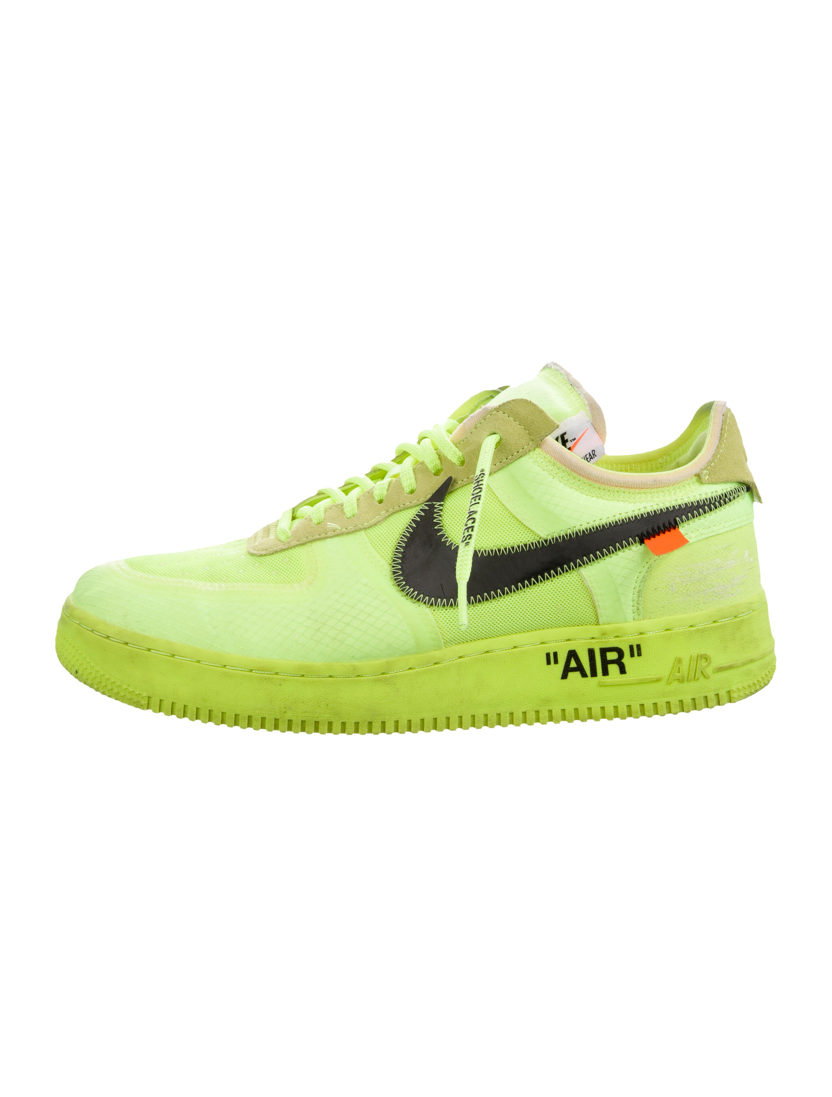 Off-White x Nike 2018 'Volt' Air Force 1 Sneakers