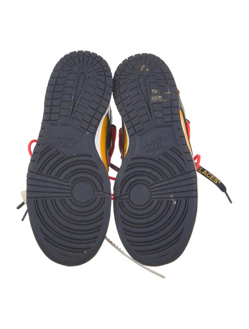 Off-White x Nike Dunk Low University Gold Midnight Navy Sneakers