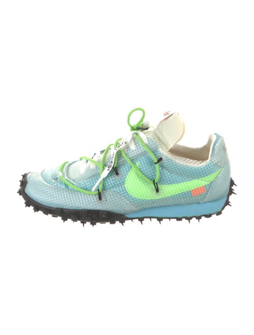 Off-White x Nike Waffle Racer 'Vivid Sky' Sneakers