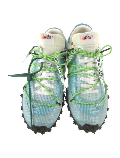 Off-White x Nike Waffle Racer 'Vivid Sky' Sneakers