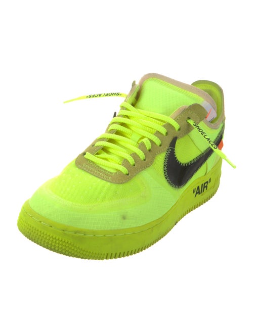 Off-White x Nike Air Force 1 Low 'Volt' Sneakers