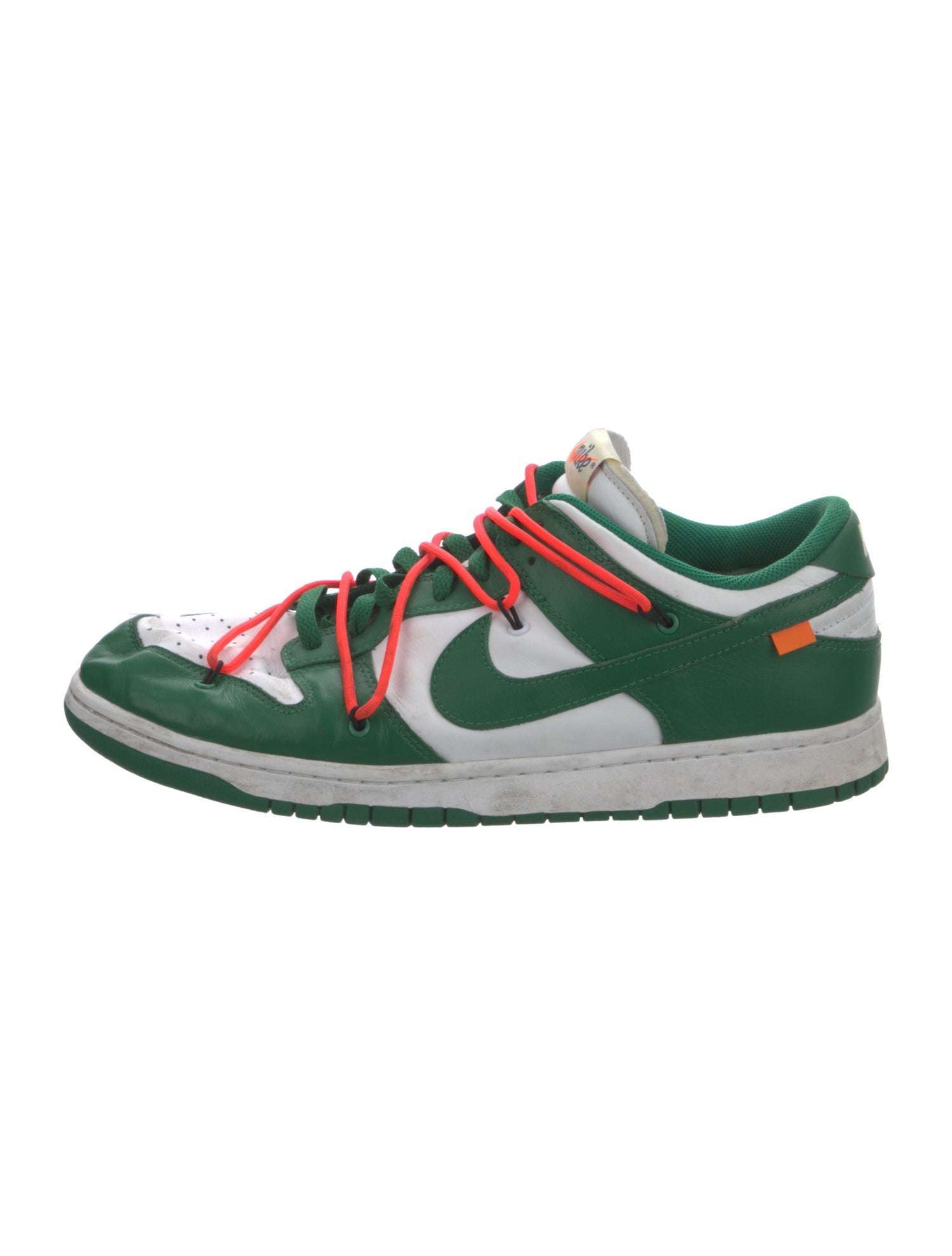 Off-White x Nike Dunk Low 'Pine Green' Sneakers