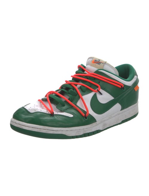 Off-White x Nike Dunk Low 'Pine Green' Sneakers