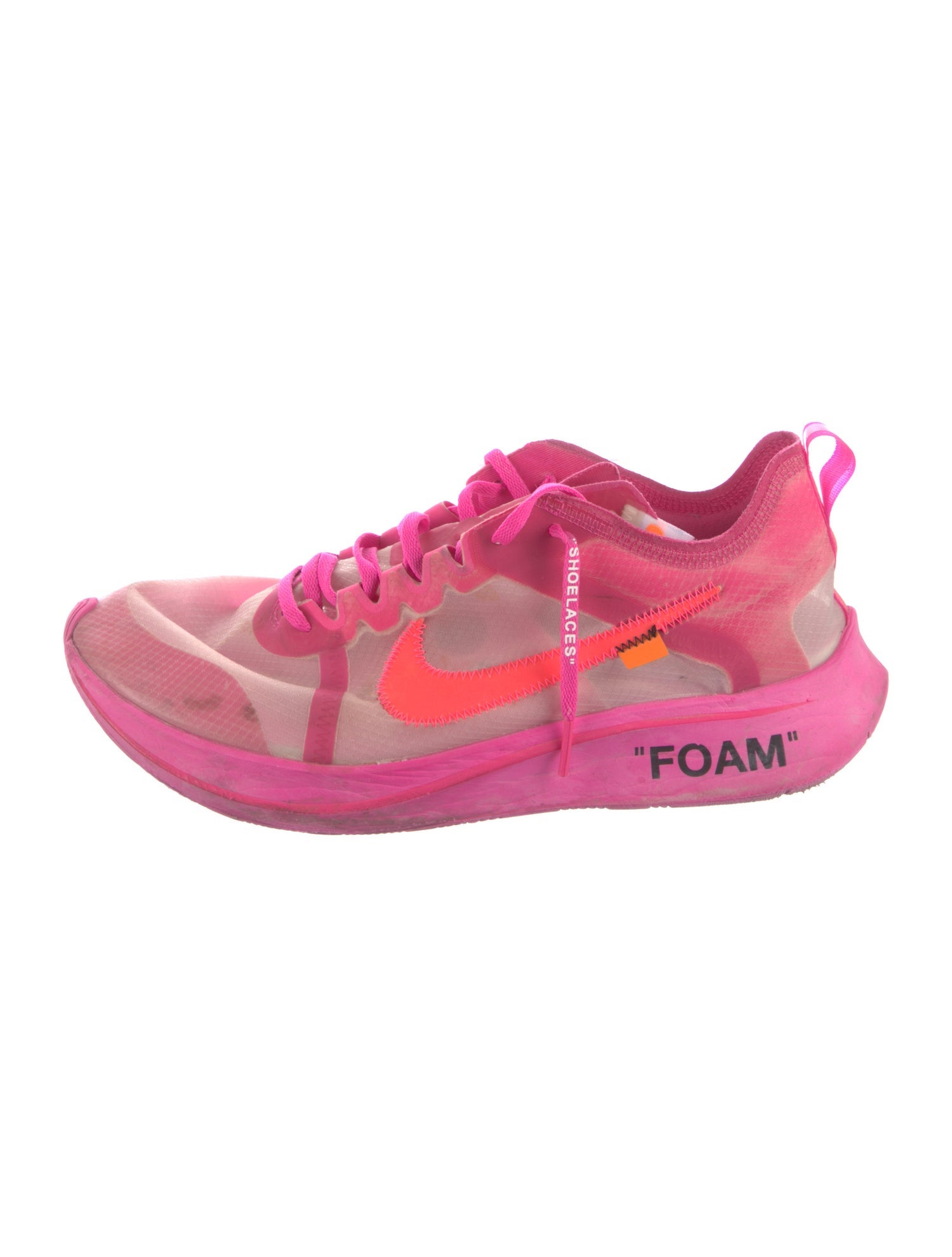 OffWhite x Nike Zoom Fly SP 'Tulip Pink' Sneakers Pink Sneakers