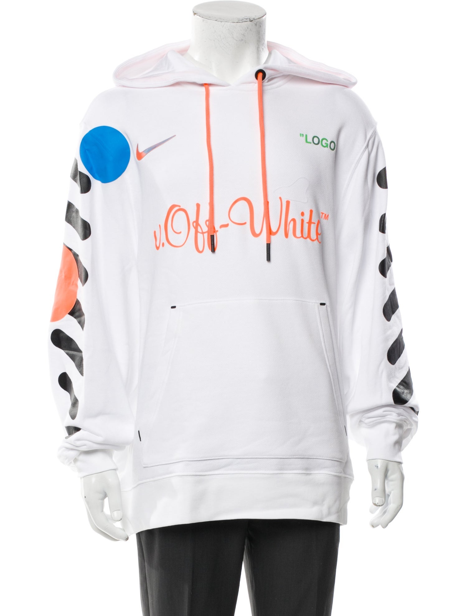 Off-White x Nike 2018 Graphic Print Hoodie w/ Tags