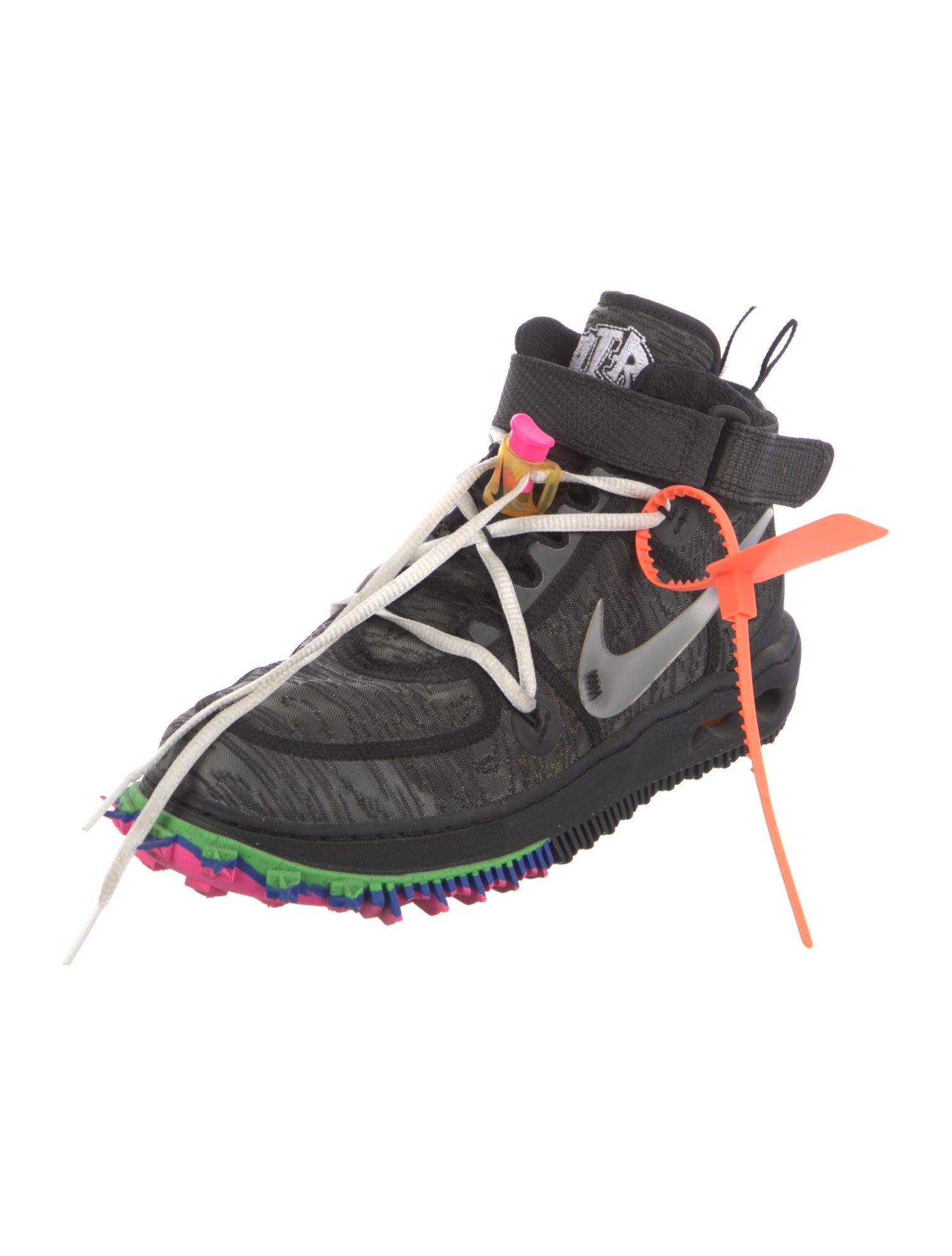 Off-White x Nike Air Force 1 Mid 'Black' Sneakers