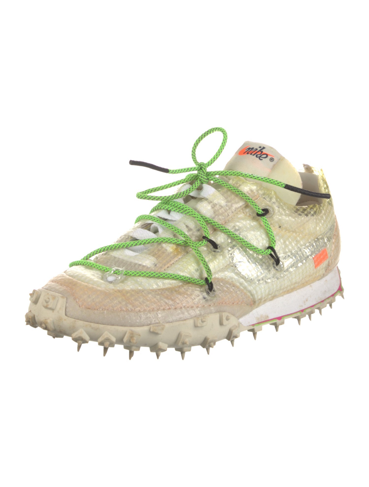 Off-White x Nike Waffle Racer 'White' (W) Athletic Sneakers