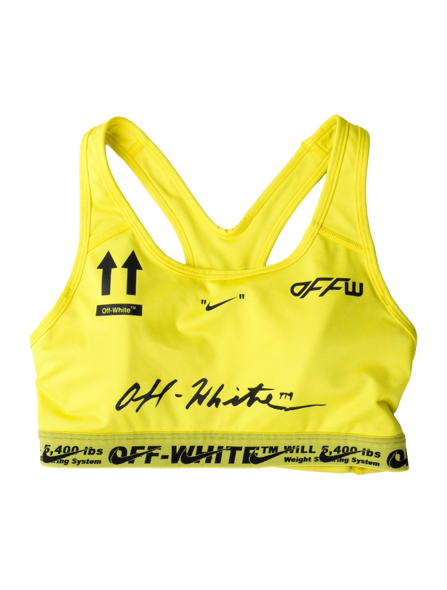 Off-White x Nike Graphic Print Halterneck Sports Bra