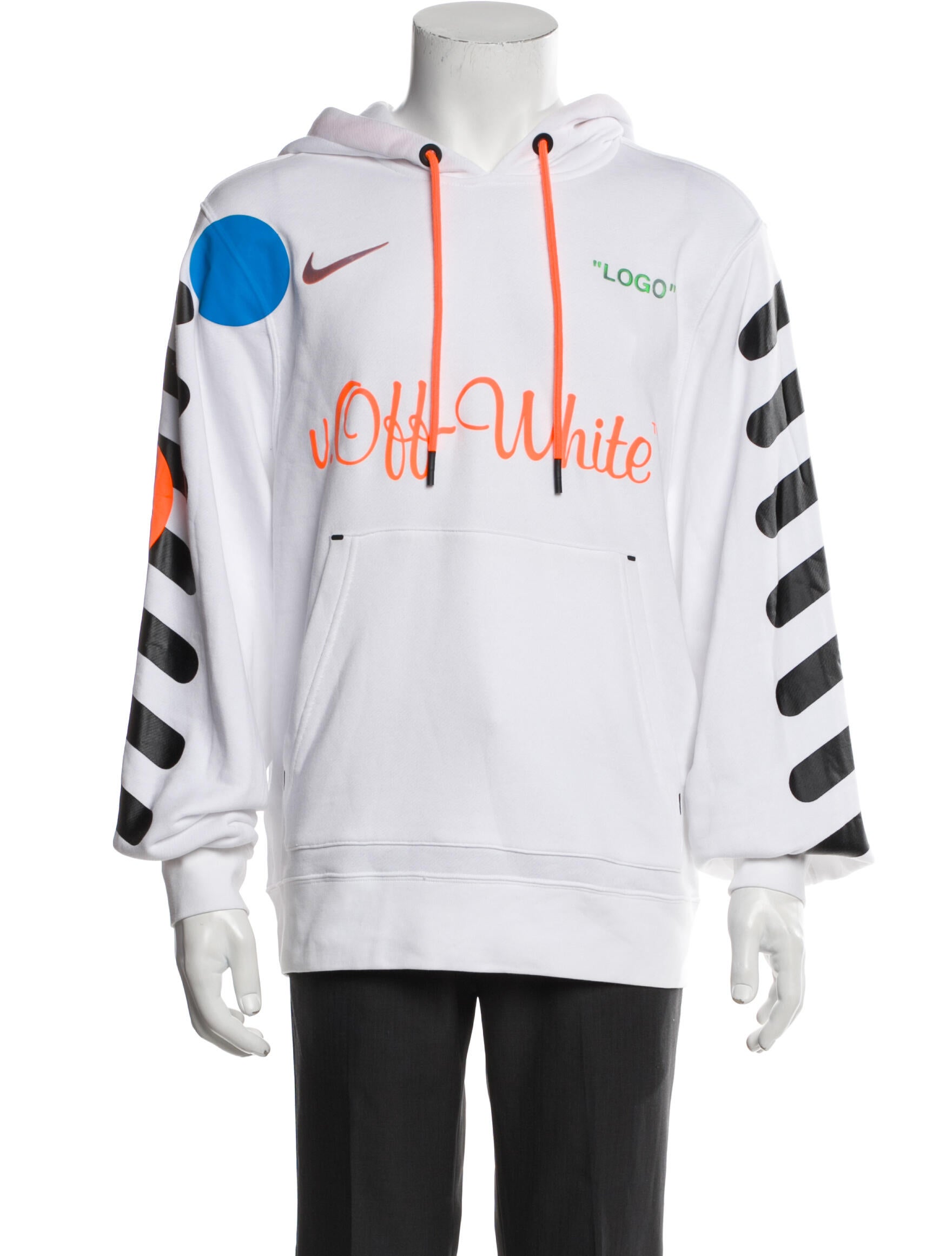Off-White x Nike 2018 Graphic Print Hoodie w/ Tags