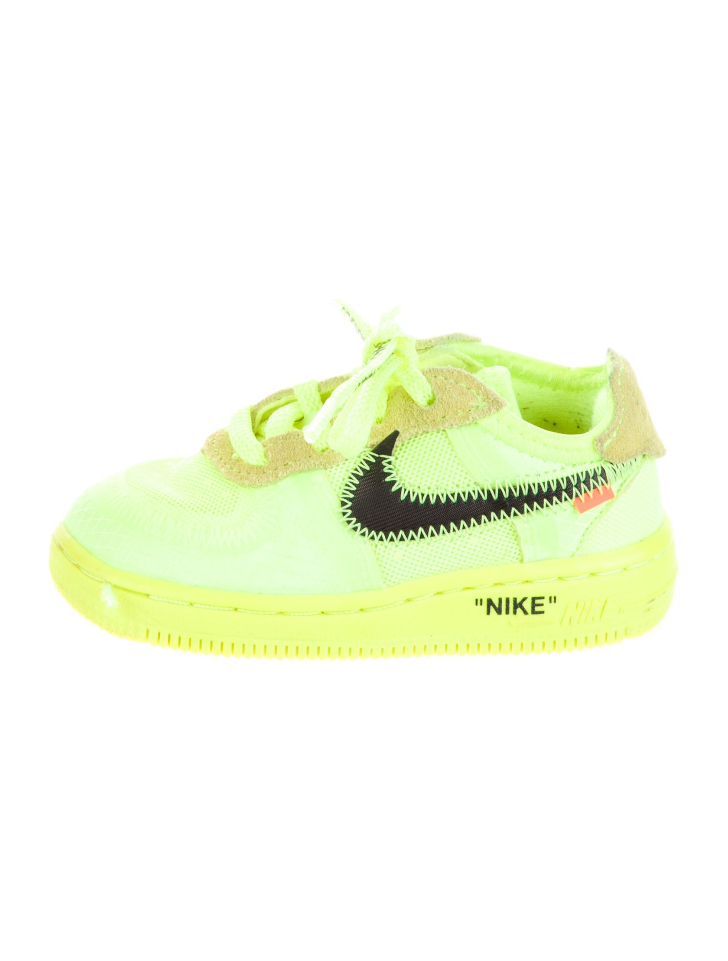 Off-White x Nike Boys' Air Force 1 Low TD 'Volt'