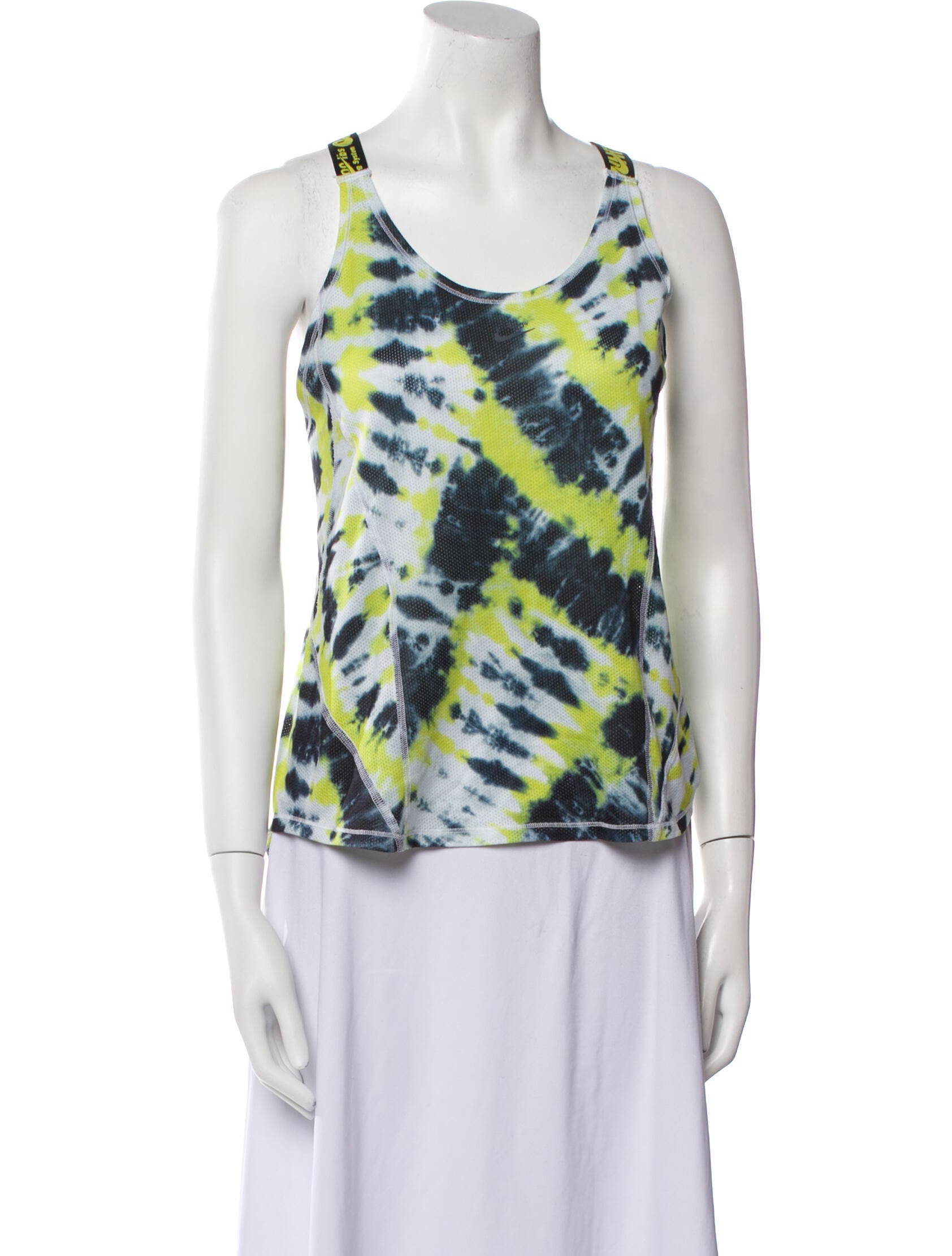 Off-White x Nike Tie-Dye Print Scoop Neck Top