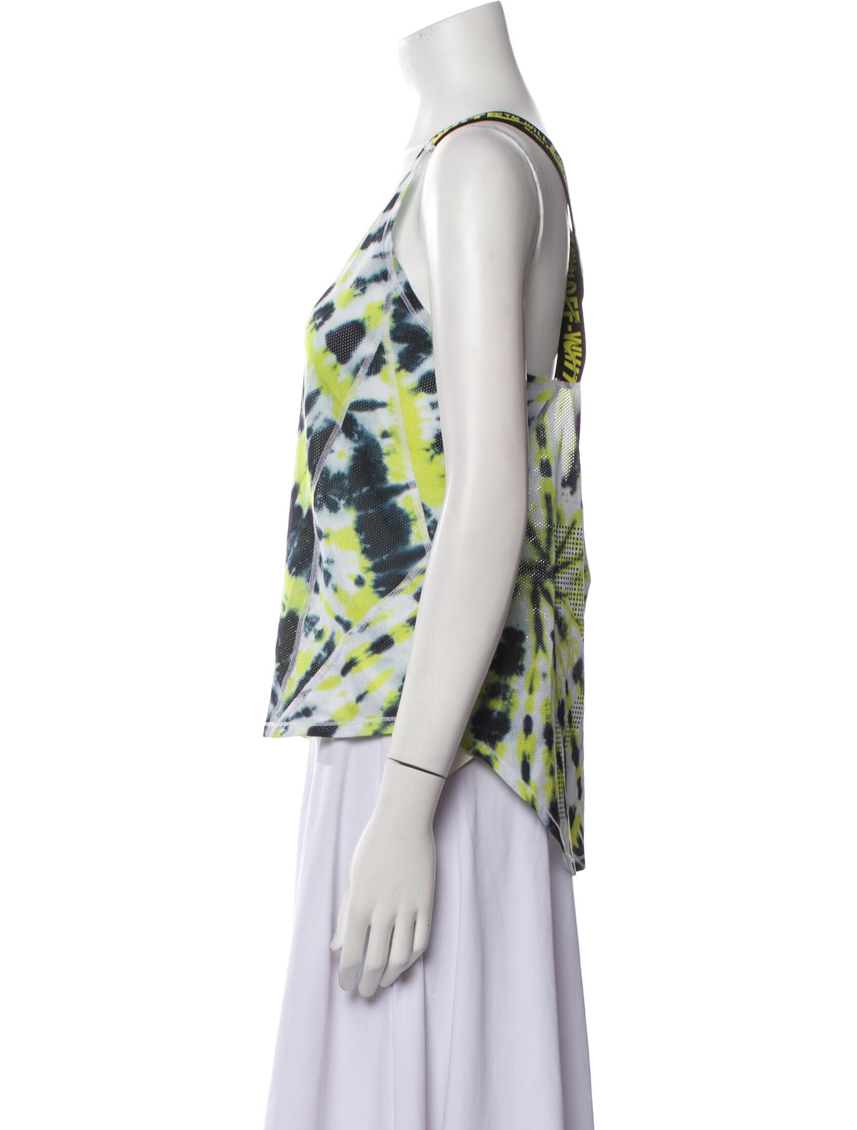 Off-White x Nike Tie-Dye Print Scoop Neck Top