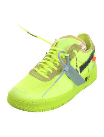 Off-White x Nike Air Force 1 Low 'Volt' Sneakers