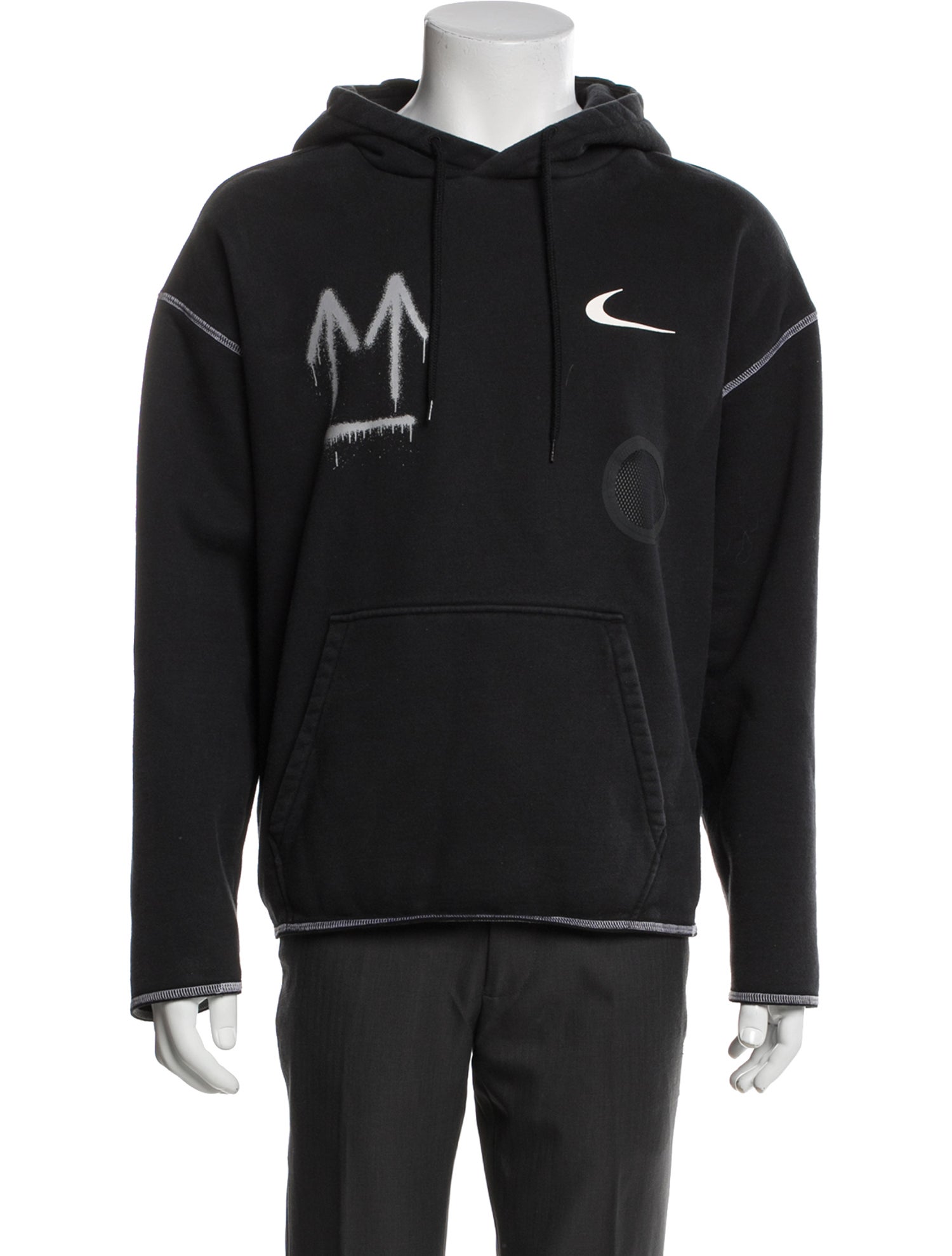 Off-White x Nike Graphic Print Crew Neck Hoodie