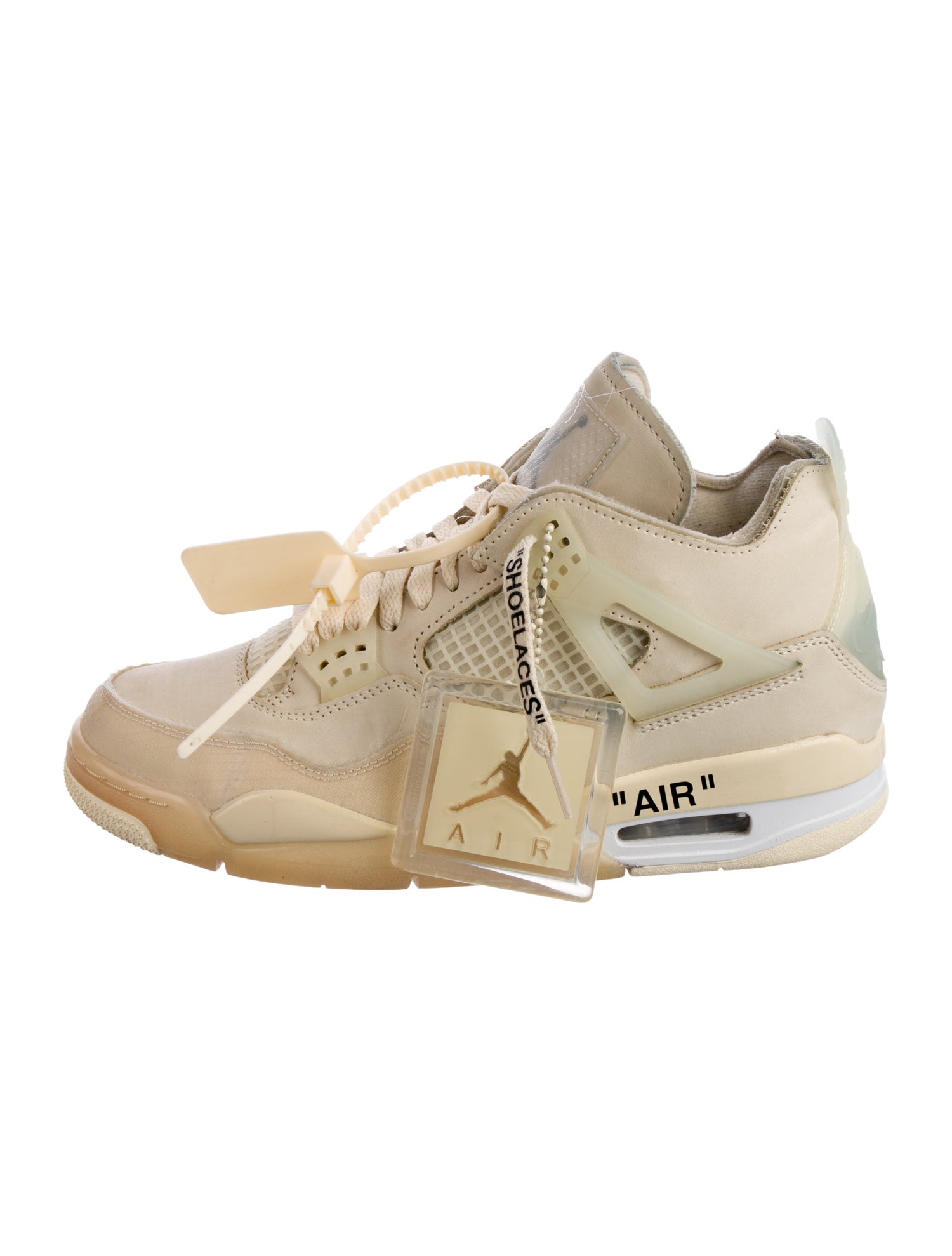 Off-White x Nike 4 Retro 'Sail' (W) Wedge Sneakers