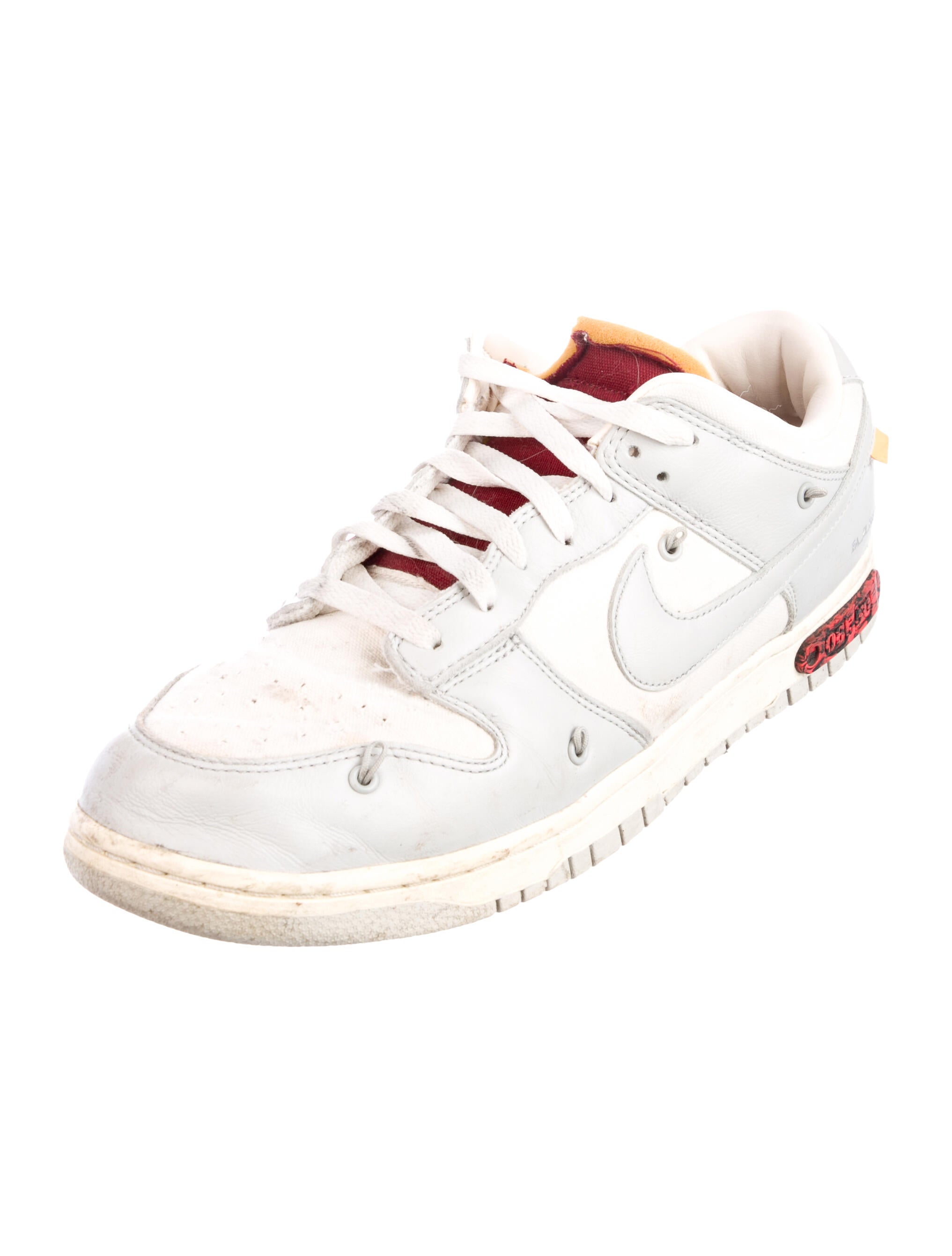 Off-White x Nike Dunk Low 'Lot 8' Athletic Sneakers