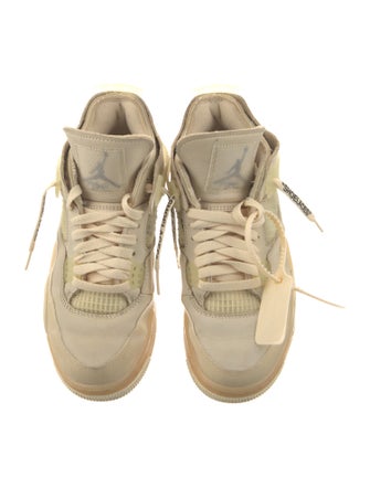 Off-White x Jordan 4 Retro 'Sail' (W) Wedge Sneakers