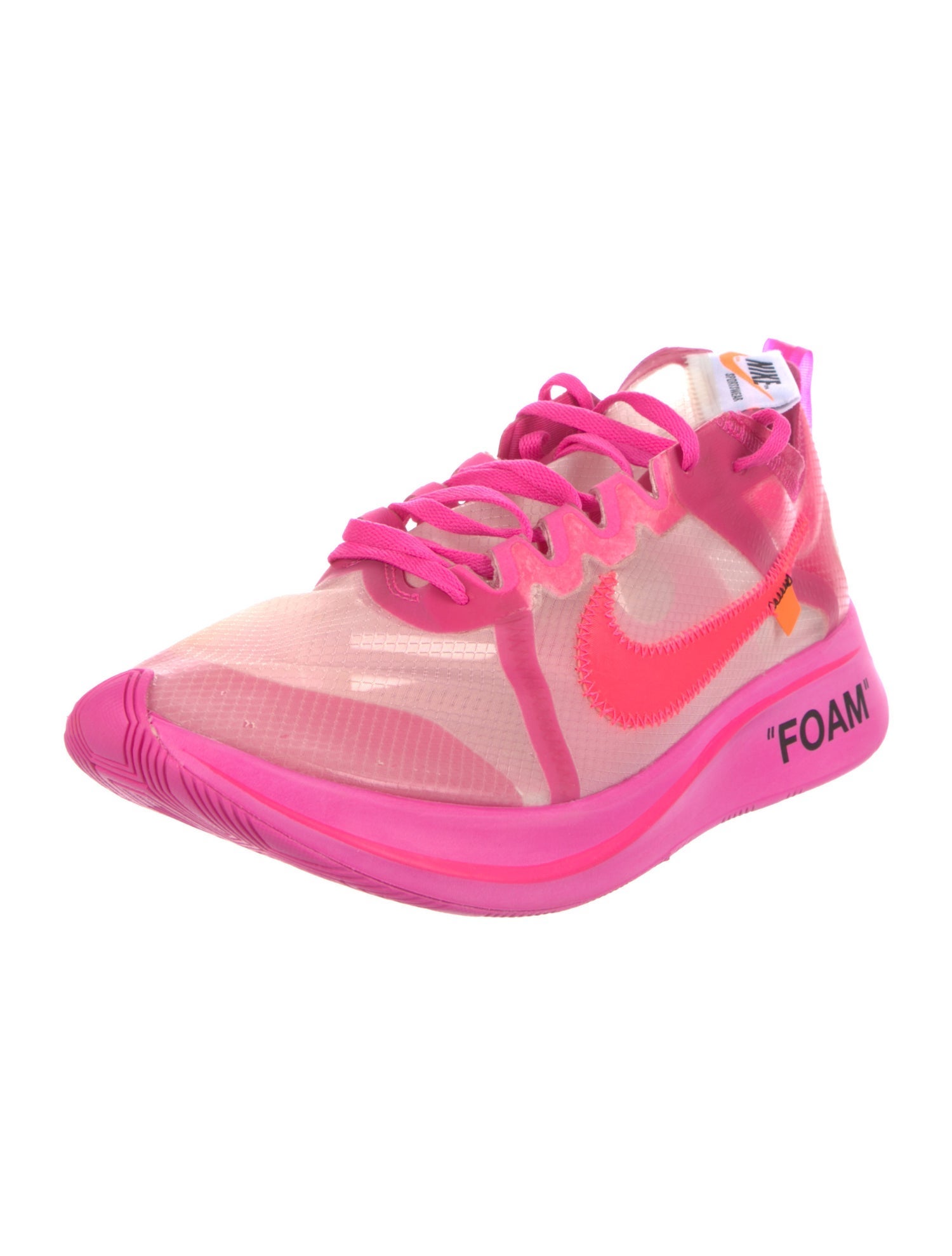 Off-White x Nike Zoom Fly Pink Sneakers w/ Tags