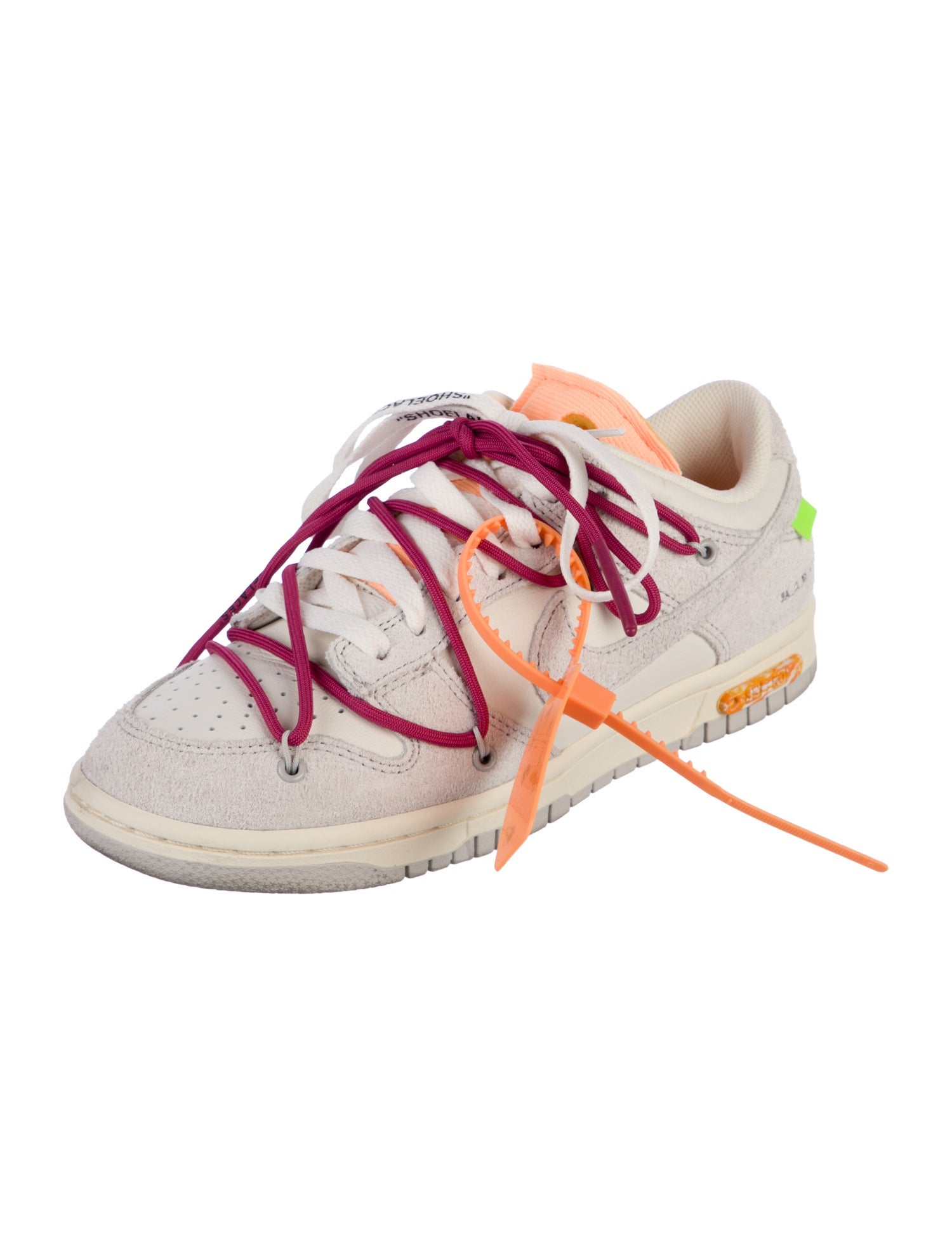 Off-White x Nike Dunk Low 'Lot 35' Athletic Sneakers