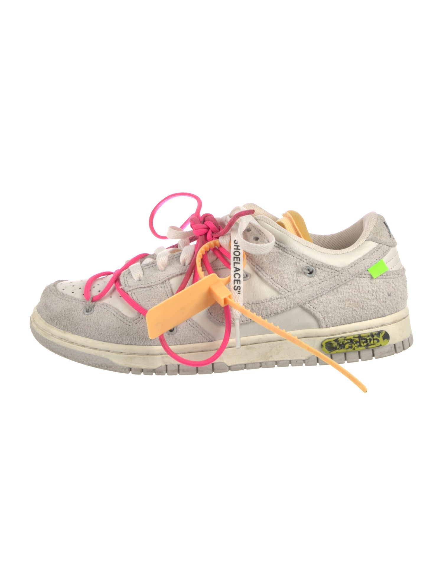 Off-White x Nike Dunk Low 'Lot 17' Athletic Sneakers