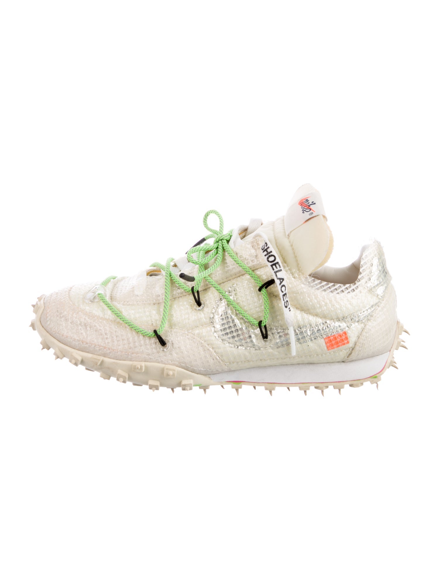 Off-White x Nike Waffle Racer Athletic Sneakers