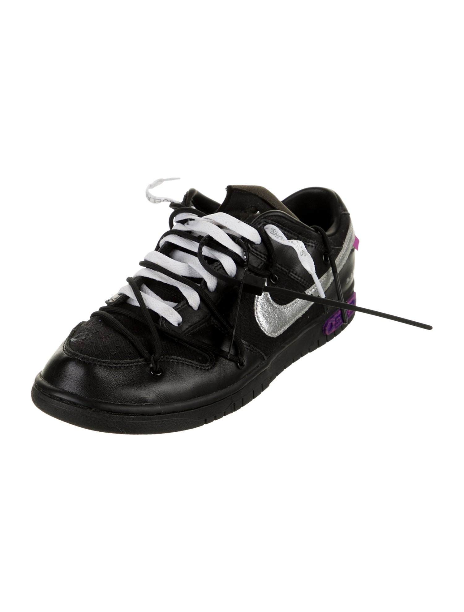 Off-White x Nike Dunk Low 'Lot 50' Athletic Sneakers