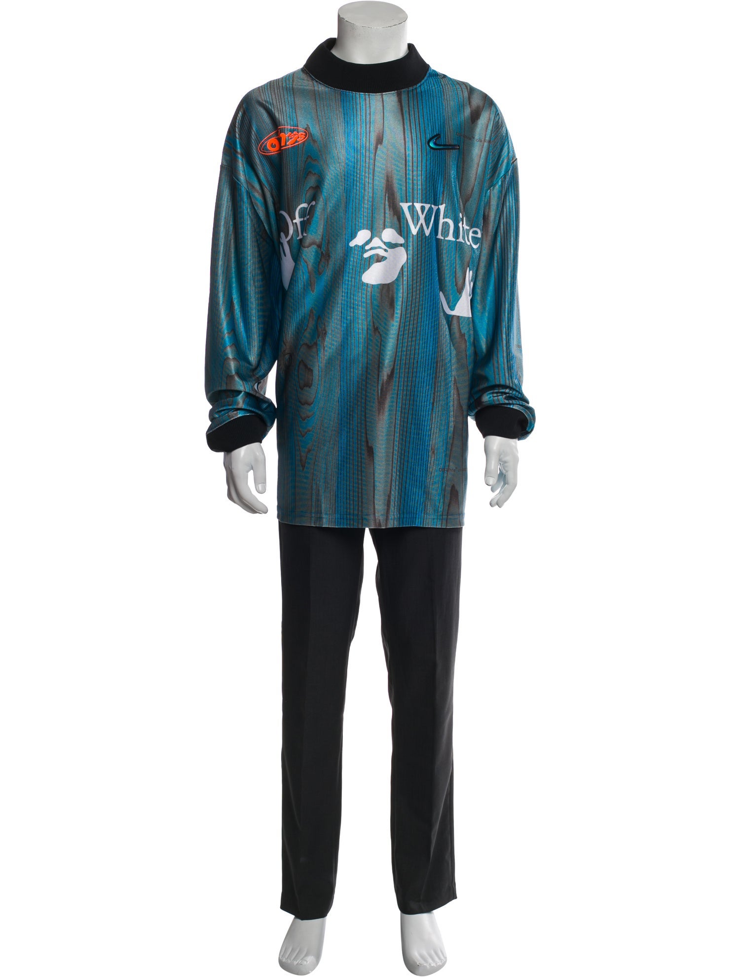 Off-White x Nike Printed Mock Neck Henley