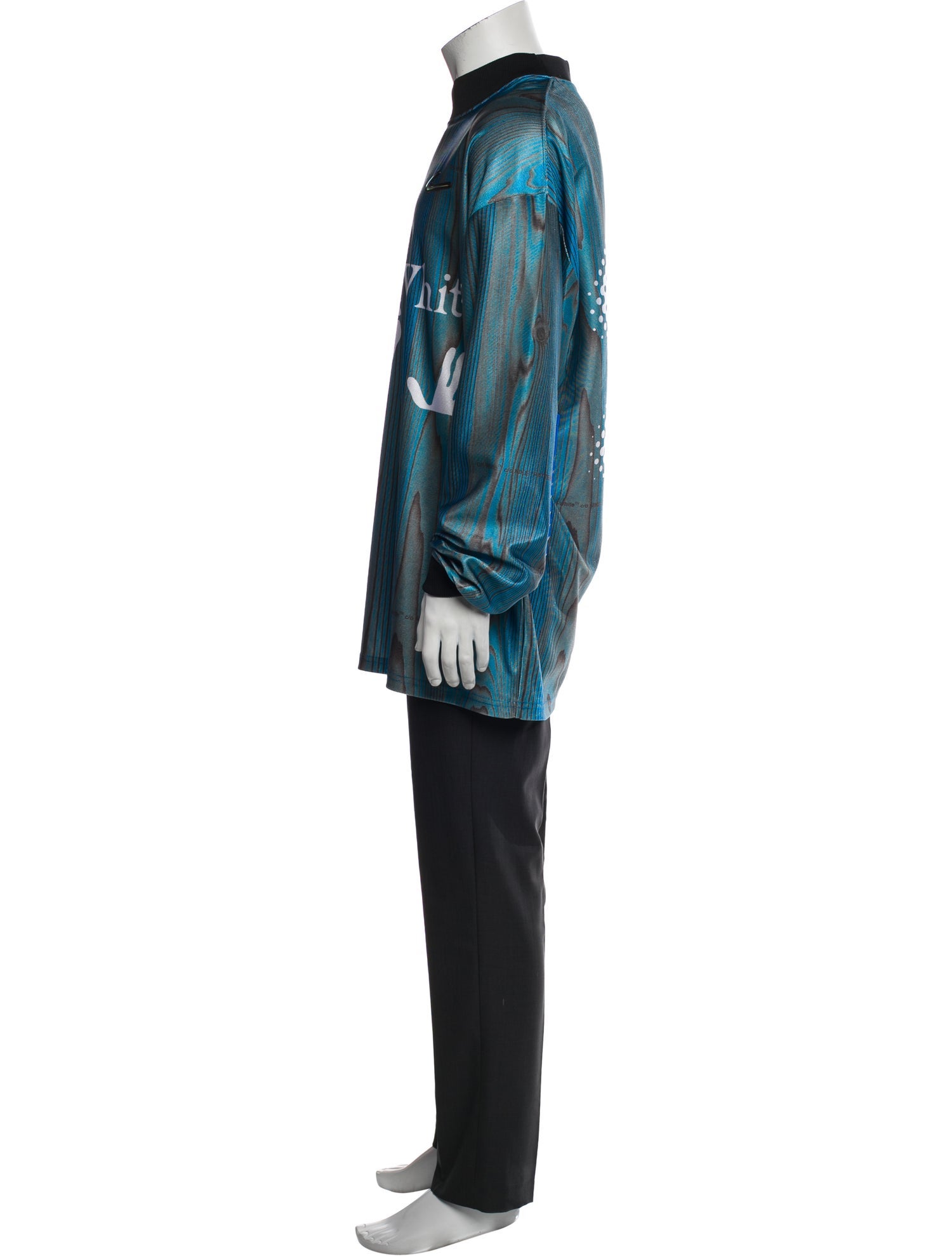 Off-White x Nike Printed Mock Neck Henley