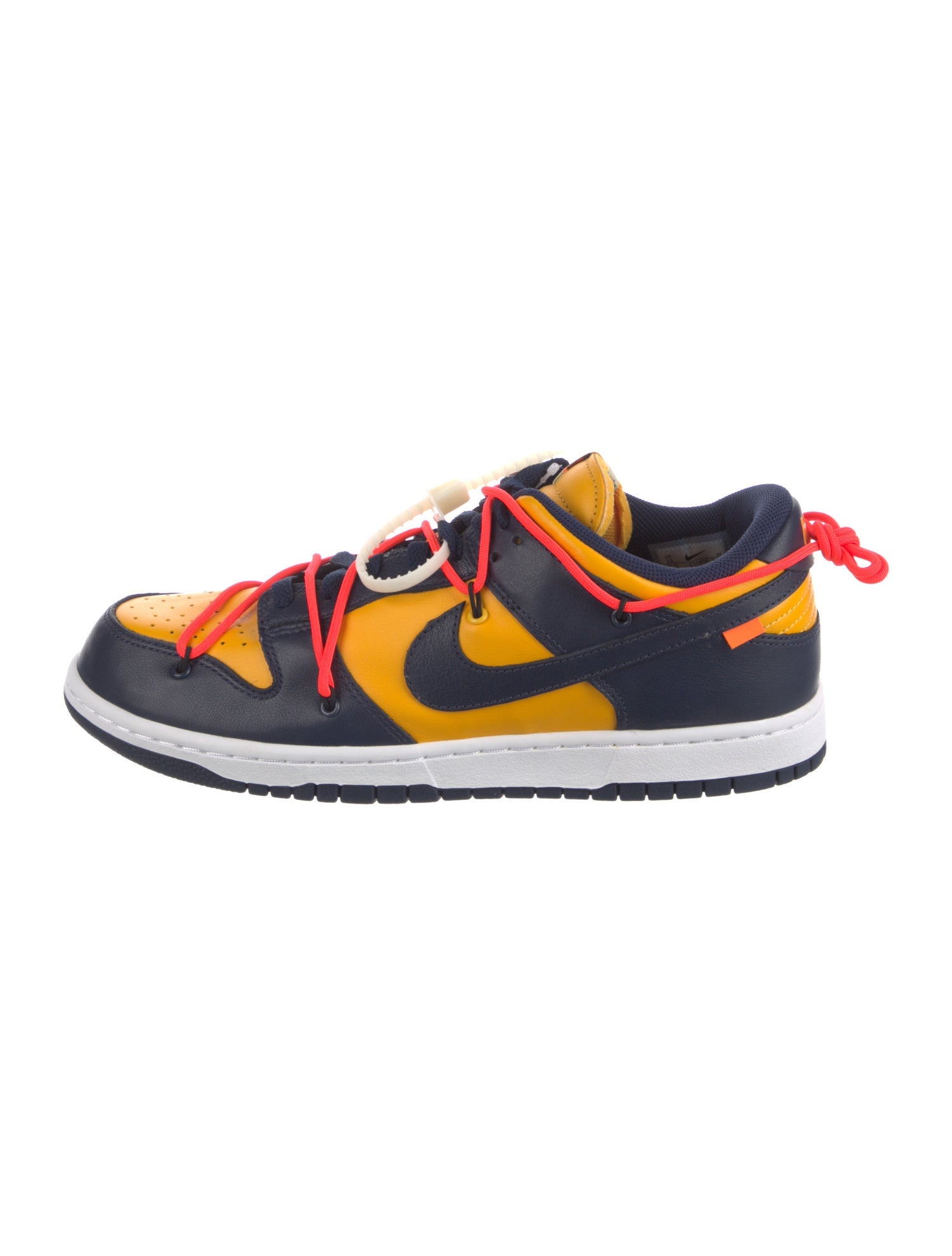 Off-White x Nike Dunk Low 'University Gold' Sneakers