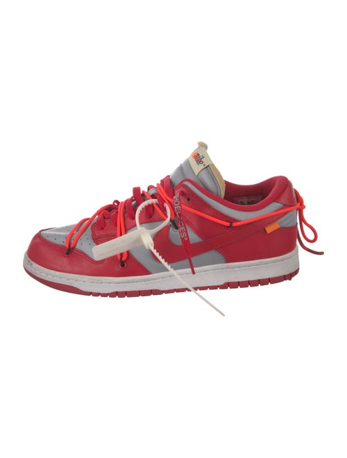 Off-White x Nike Dunk Low 'University Red' Sneakers