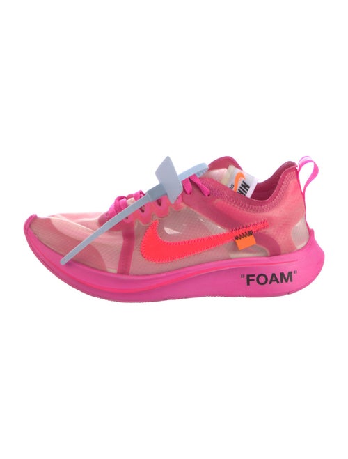 Off-White x Nike Zoom Fly 'Pink' Athletic Sneakers