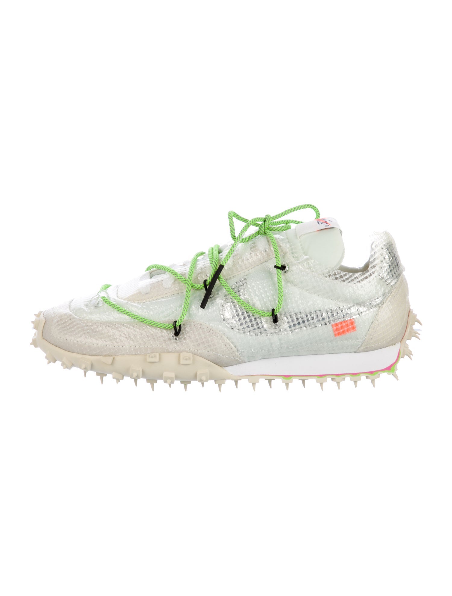 Off-White x Nike Waffle Racer 'White ' Sneakers w/ Tags