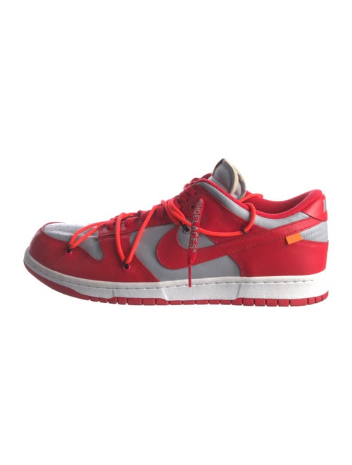 Off-White x Nike Dunk Low 'University Red' Sneakers