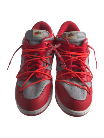 Off-White x Nike Dunk Low 'University Red' Sneakers