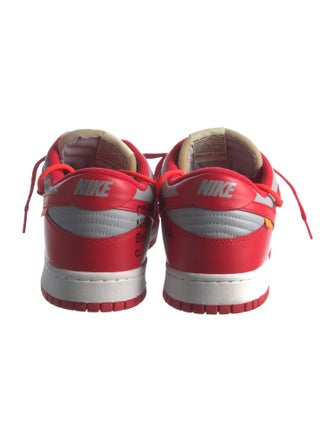 Off-White x Nike Dunk Low 'University Red' Sneakers
