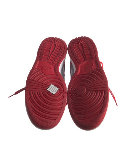 Off-White x Nike Dunk Low 'University Red' Sneakers