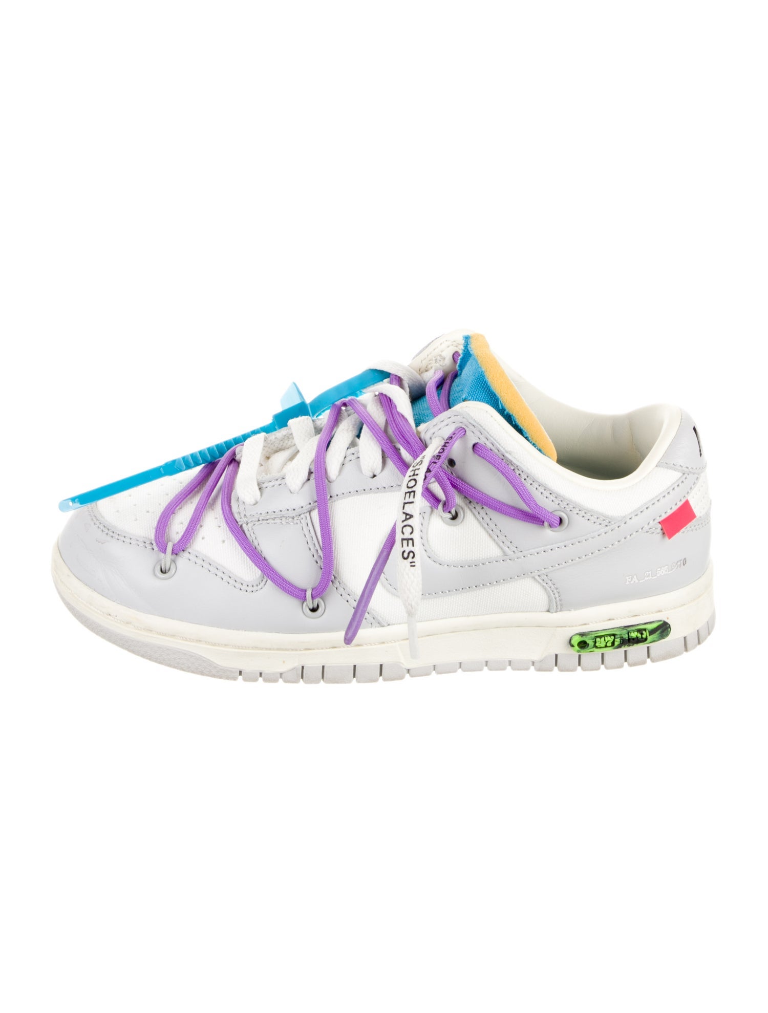 Off-White x Nike Dunk 'Lot 47' Athletic Sneakers