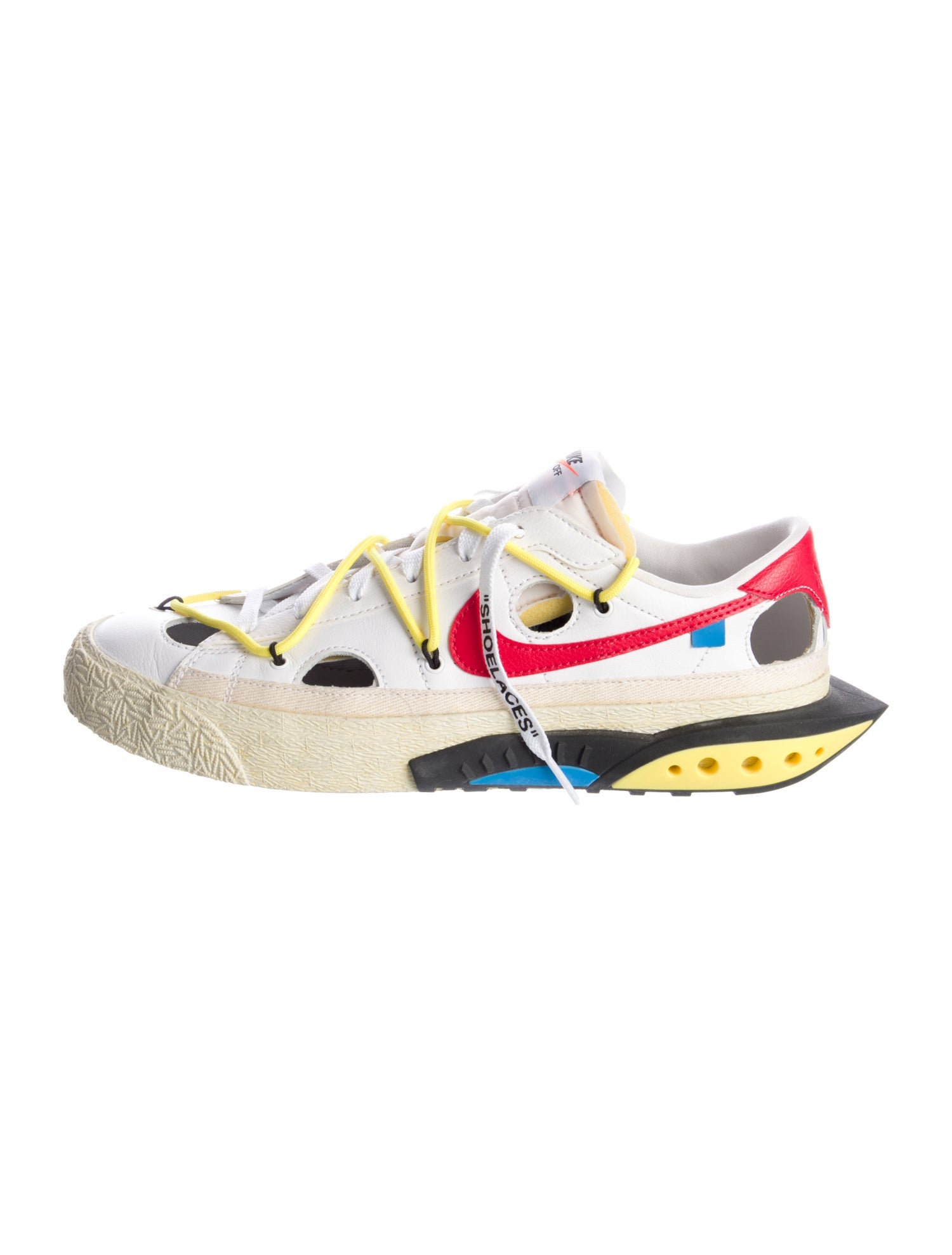 Off-White x Nike Blazer Low 'University Red' Athletic Sneakers