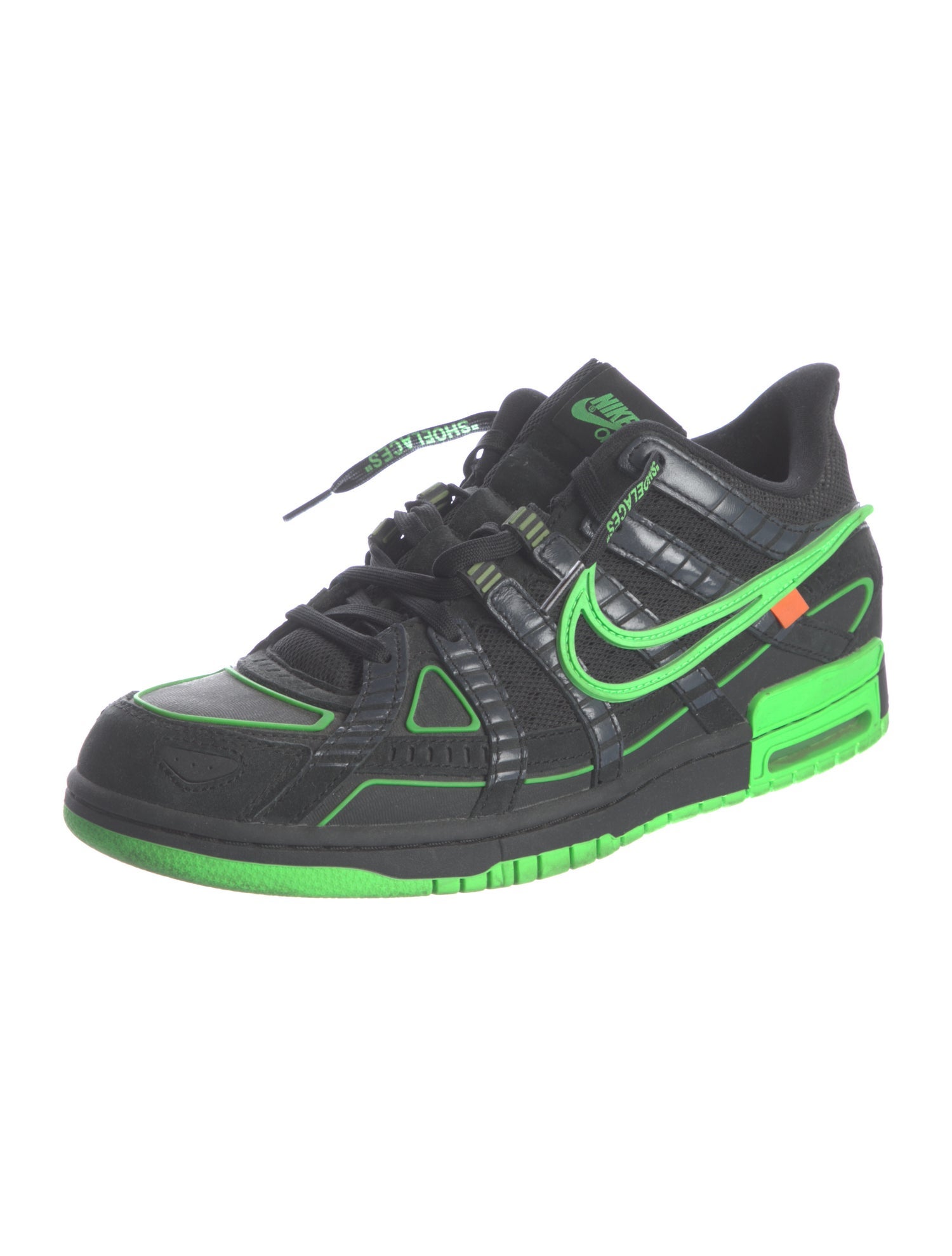 Off-White x Nike Air Rubber Dunk 'Green Strike' Sneakers