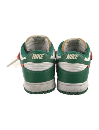 Off-White x Nike Dunk Low 'Pine Green' Athletic Sneakers