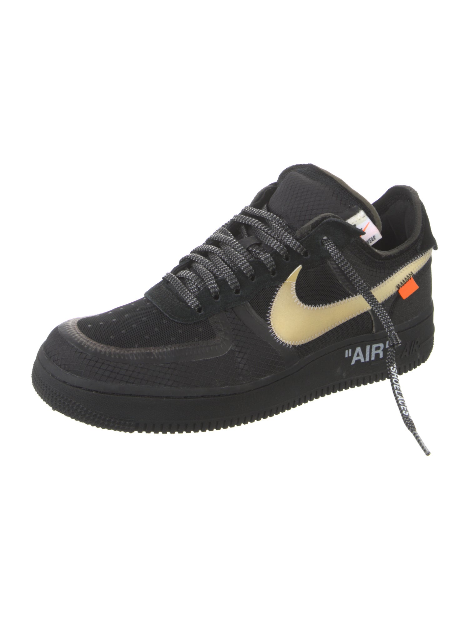 Off-White x Nike Air Force 1 Low 'Black White' Sneakers