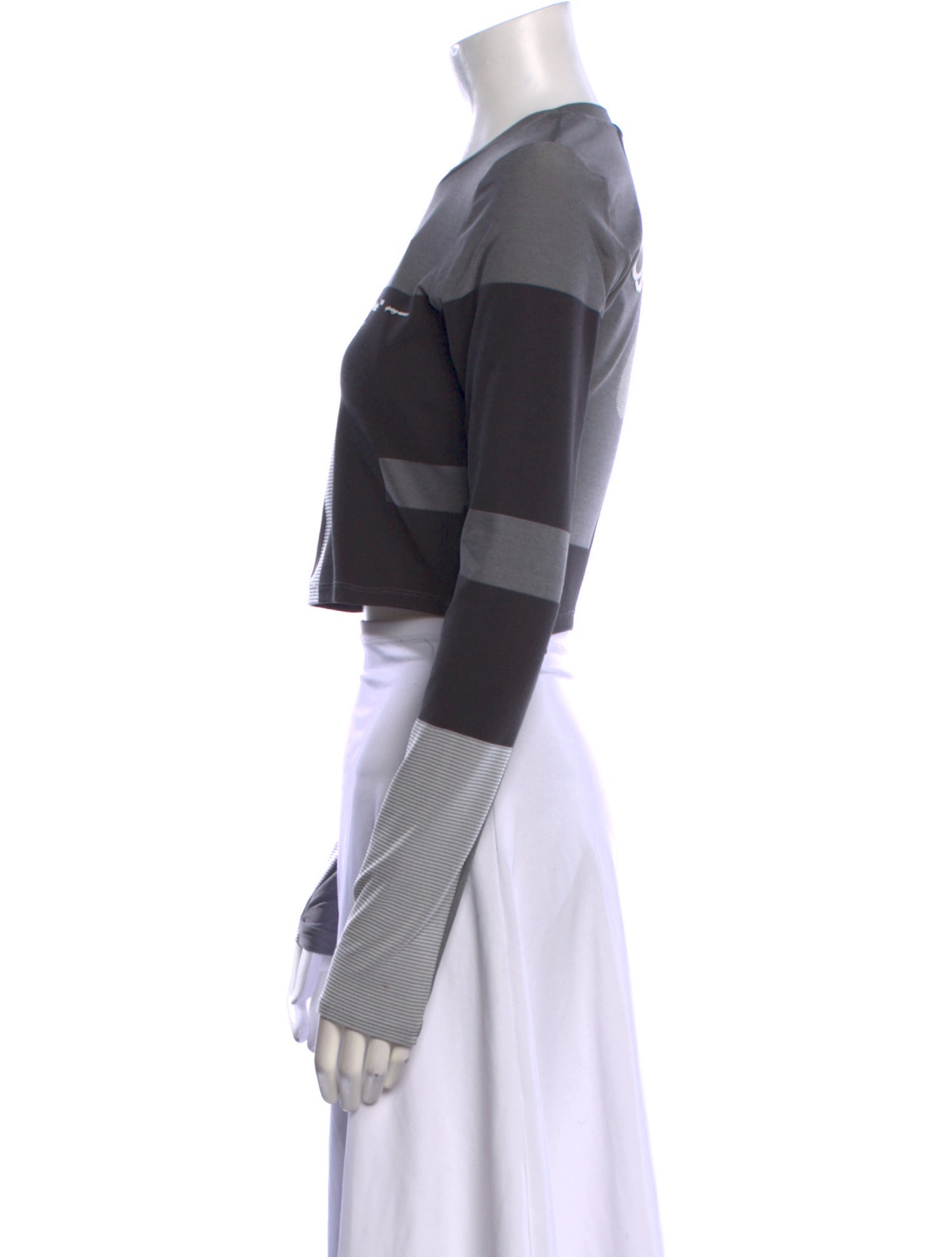 Off-White x Nike 2019 Graphic Print Crop Top