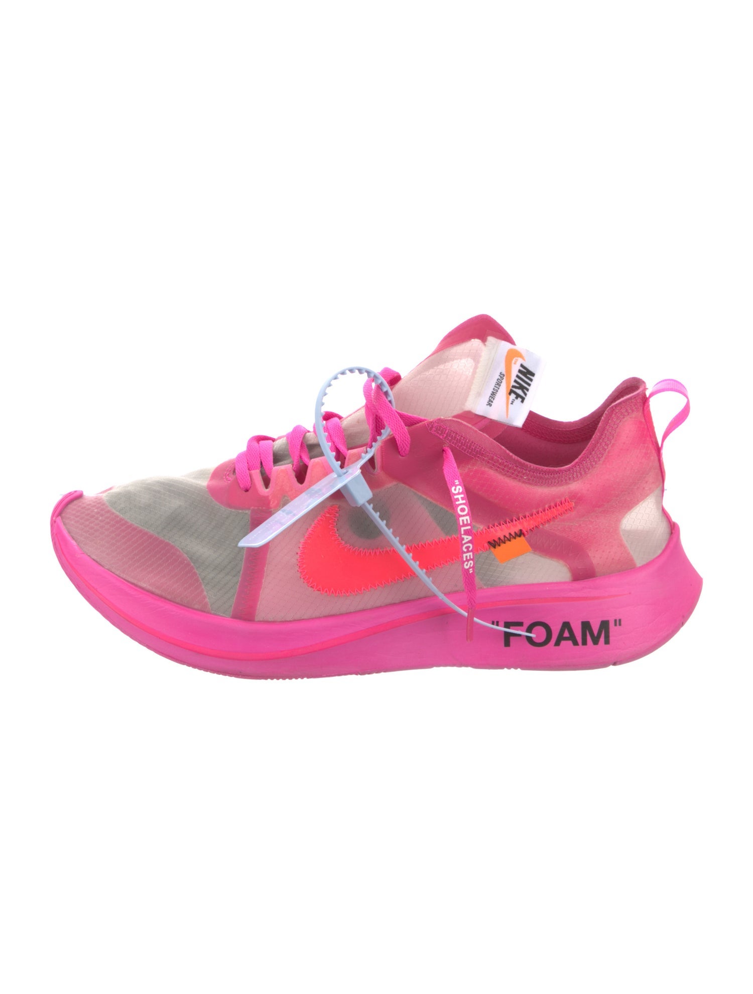 Off-White x Nike Zoom Fly 'Pink' Sneakers