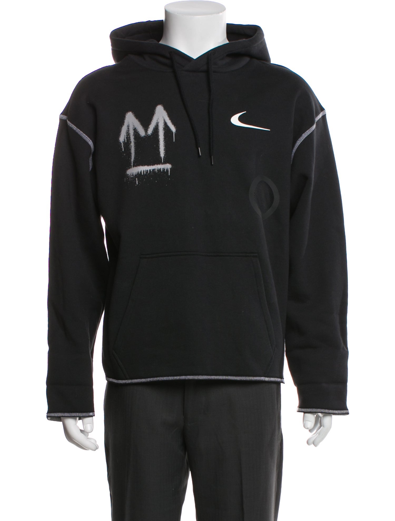 Off-White x Nike Graphic Print Crew Neck Hoodie