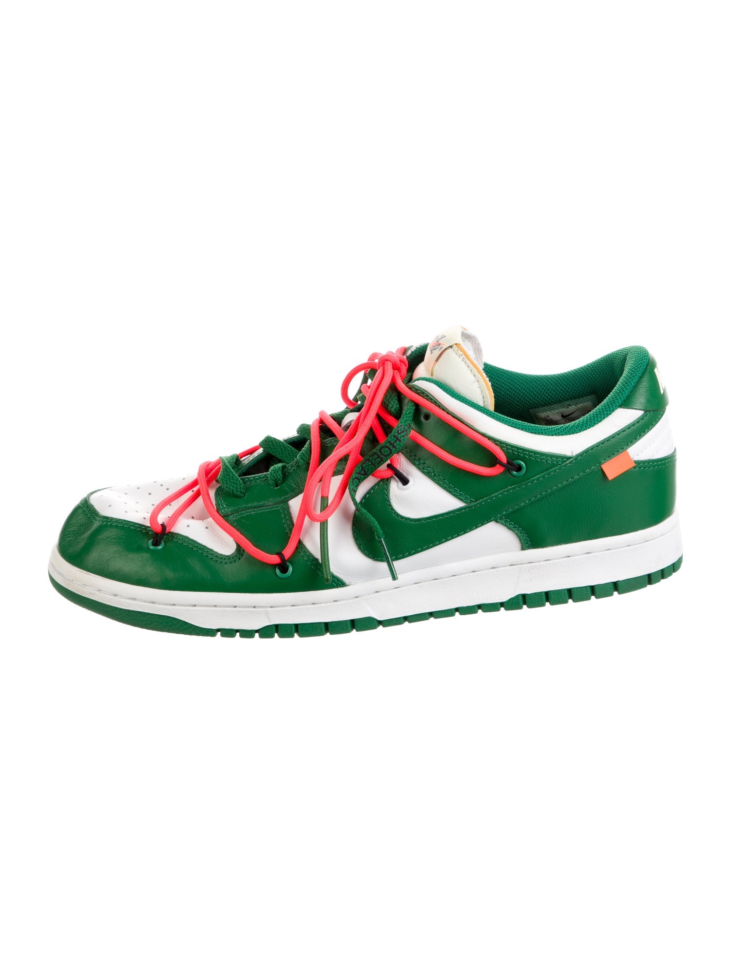 Off-White x Nike Dunk Low Pine Green Sneakers
