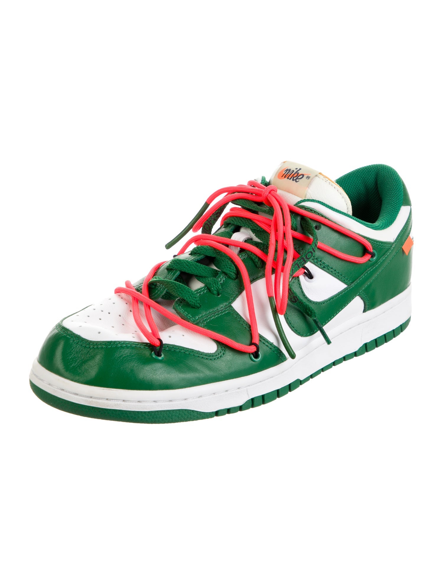Off-White x Nike Dunk Low Pine Green Sneakers