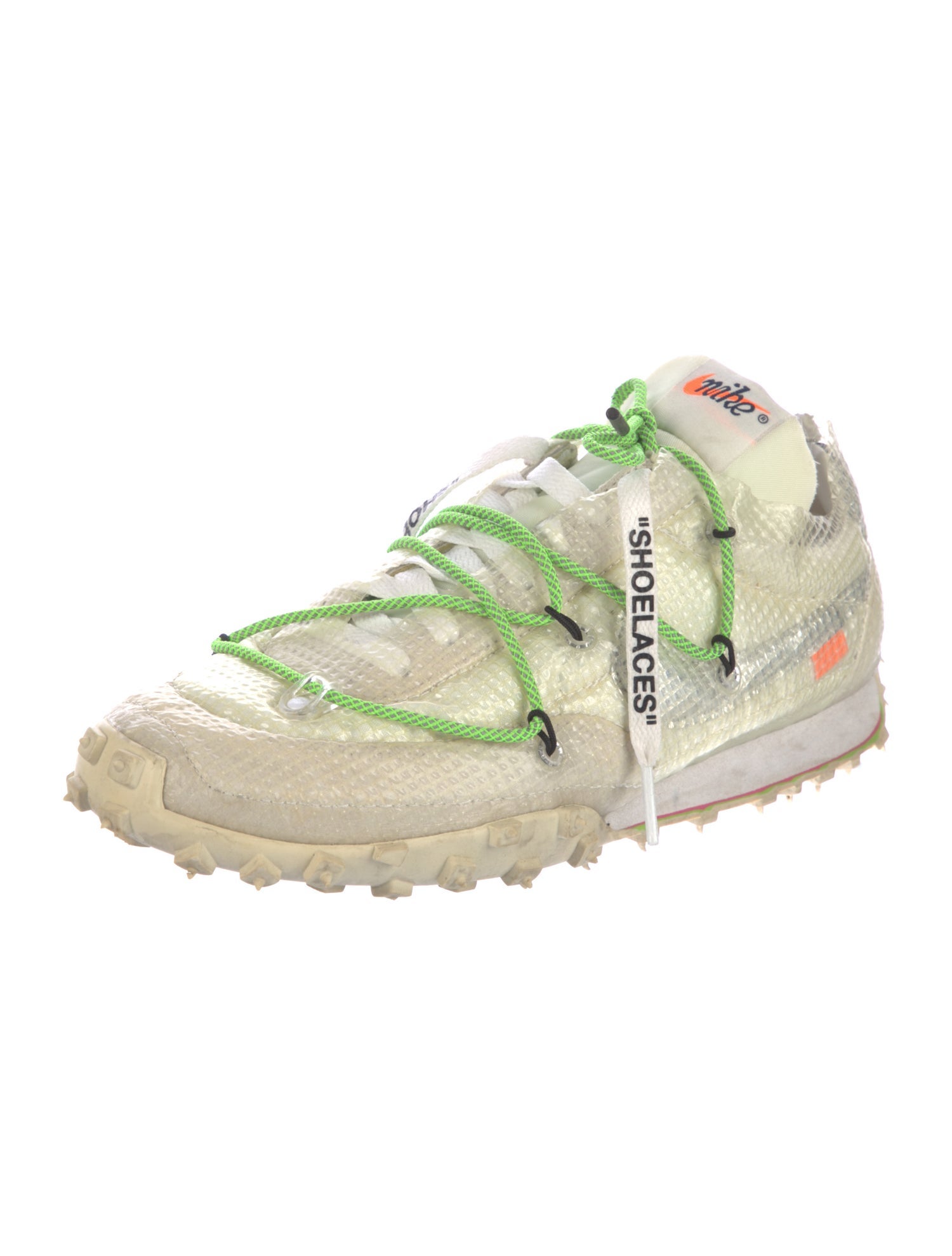 Off-White x Nike Waffle Racer Athletic Sneakers