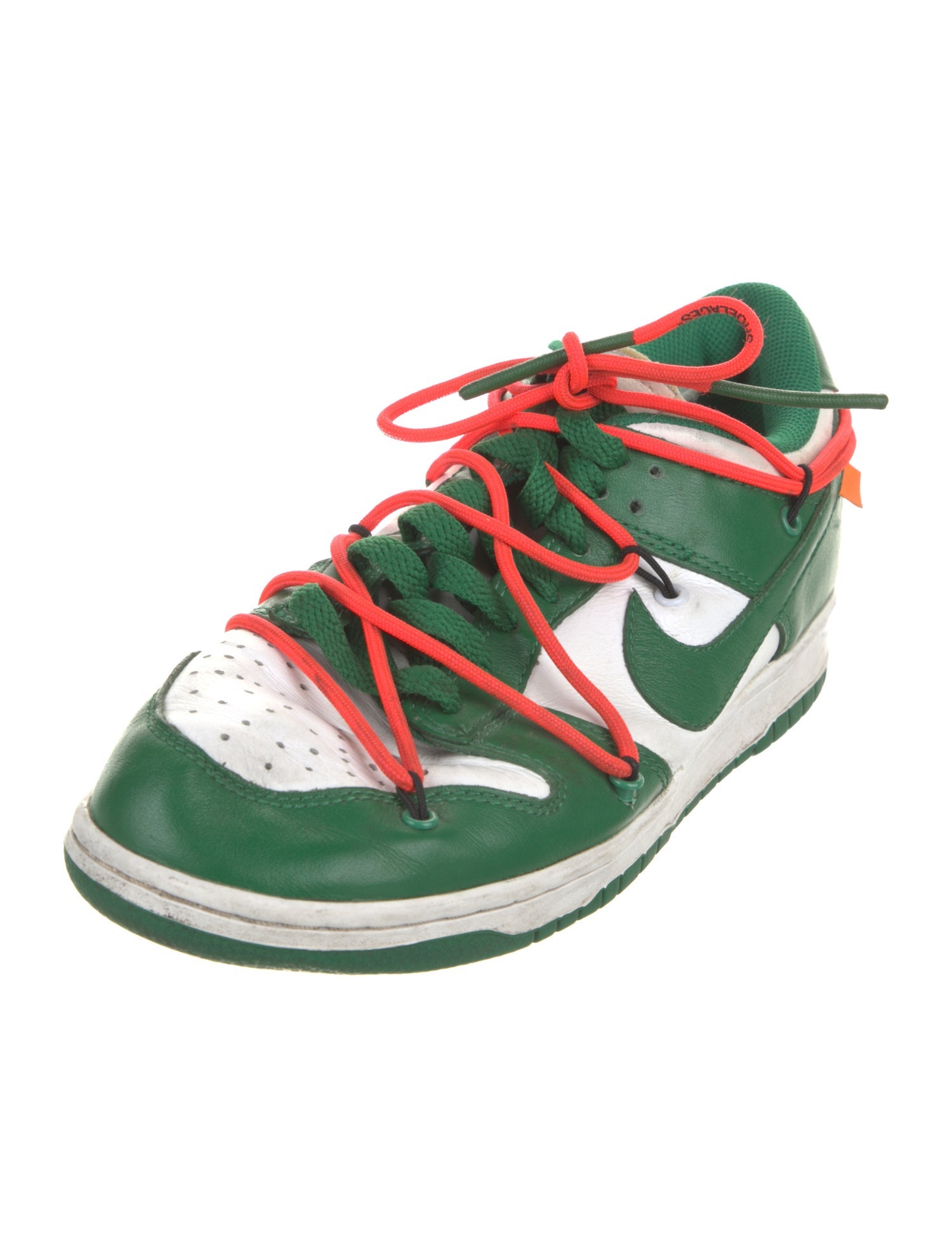 Off-White x Nike Dunk Low 'Pine Green' Sneakers