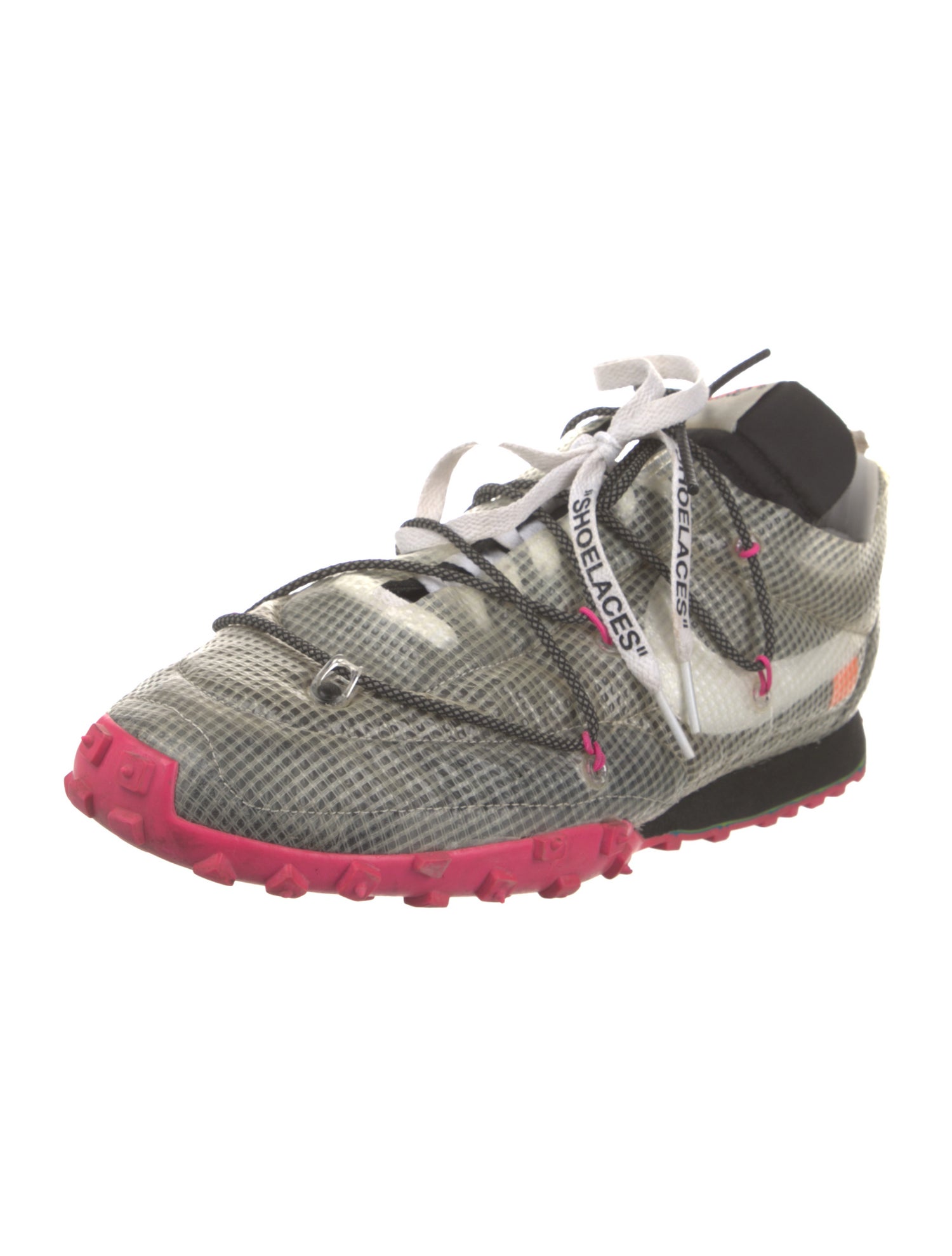 Off-White x Nike Waffle Racer 'Black' (W) Sneakers